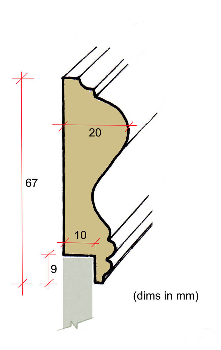 Shallow Rebated Dado Rail