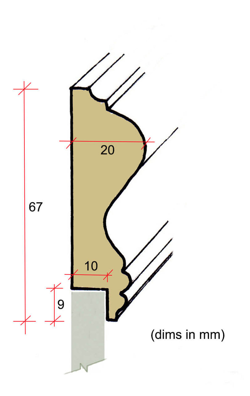 Shallow Rebated Dado Rail